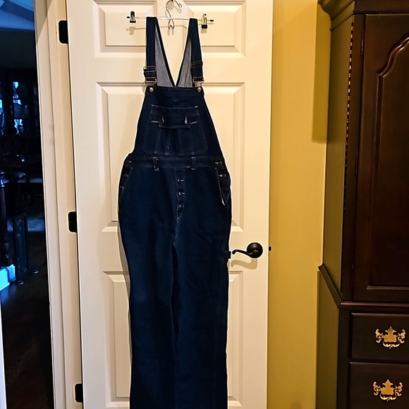 NWOT Roundy Ridge Mens Blue Bib Overalls Mens Waist 38 - Picture 2 of 8